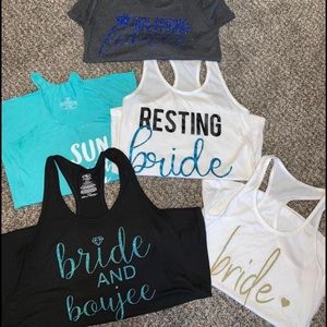 Bridal shirt bundle! Super cute! SM/M